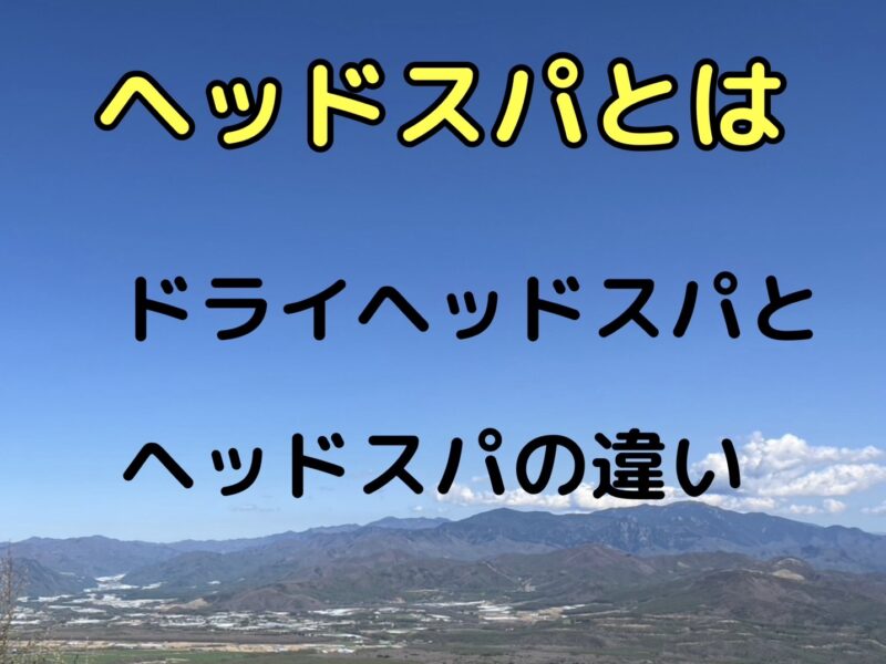 ドライヘッドスパ