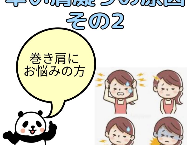 肩凝りの原因その2